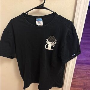 Champion Black Short Sleeve Tee